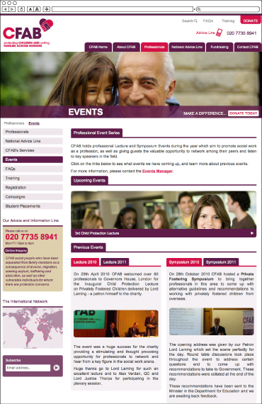 CFAB Events Page