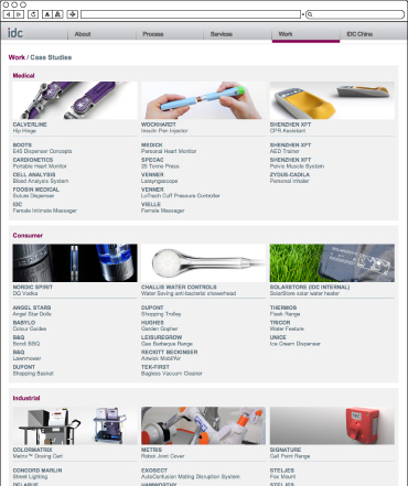 Industrial Design Consultancy Case Study Page