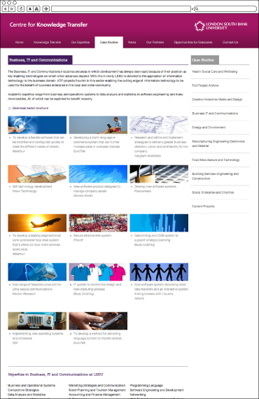 Centre for Knowledge Sector Page